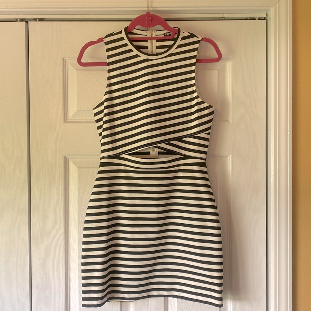 Express Sz6 stripped midriff pocket